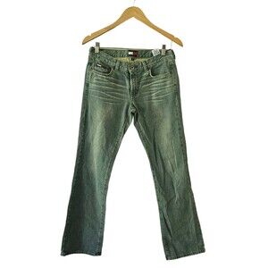 Vintage 90s Tommy Hilfiger Denim Blue Jeans Motor Wash Hip Jean Size 7